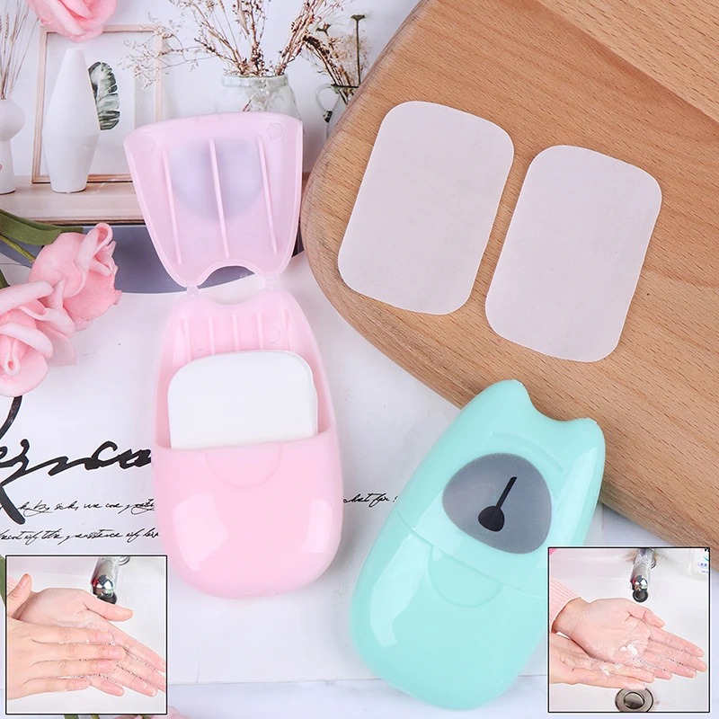 50pcs Practical Disposable Soap Paper Hand-washing Foam Soap Tablets Environmental Protection Travel Portable Handmade Soap