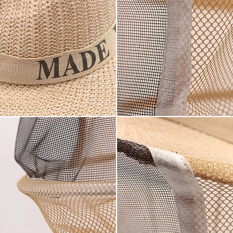 1PCS Beekeeper Cowboy Hat Mosquito Bee Net Veil Full Face Beekeeping Hat  Bee InsectOutdoor Bug Mesh Mask Head Protective Cap