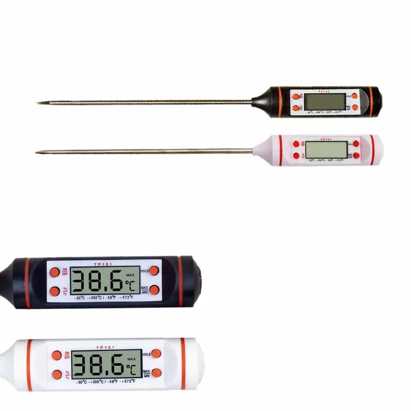 150mm/300mm/500mm Electronic Digital Food Thermometer BBQ Barbecue Thermometer Professional Pocket Max/Min