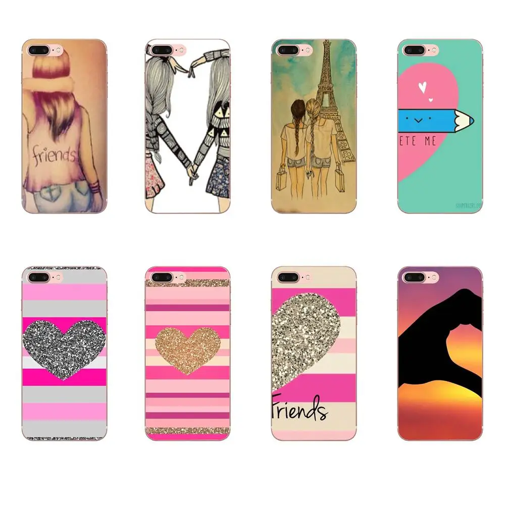 Happy Best Friend Card Bff For Sony Xperia Z Z1 Z2 Z3 Z3+ Z4 Compact Z5 Plus M2 M4 XA XA1 XZ Premium Soft Cover Cell Phone Cases | Мобильные