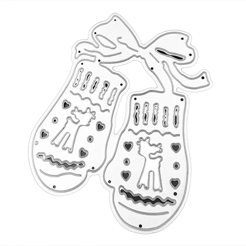 

Deer Gloves Metal Cutting Dies Stencil DIY Scrapbooking Album Stamp Paper Card Embossing Craft Decor