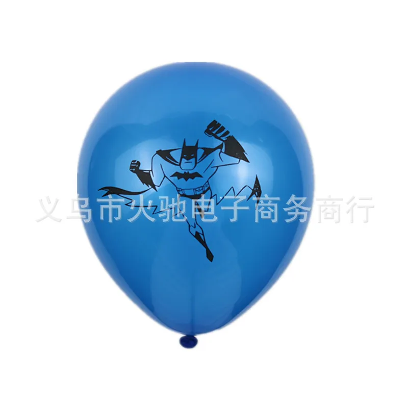 Aliexpress Amazon стиль Бэтмен резиновые воздушные шары воздушный шар с изображением Бэтмена вечерние поперечные границы