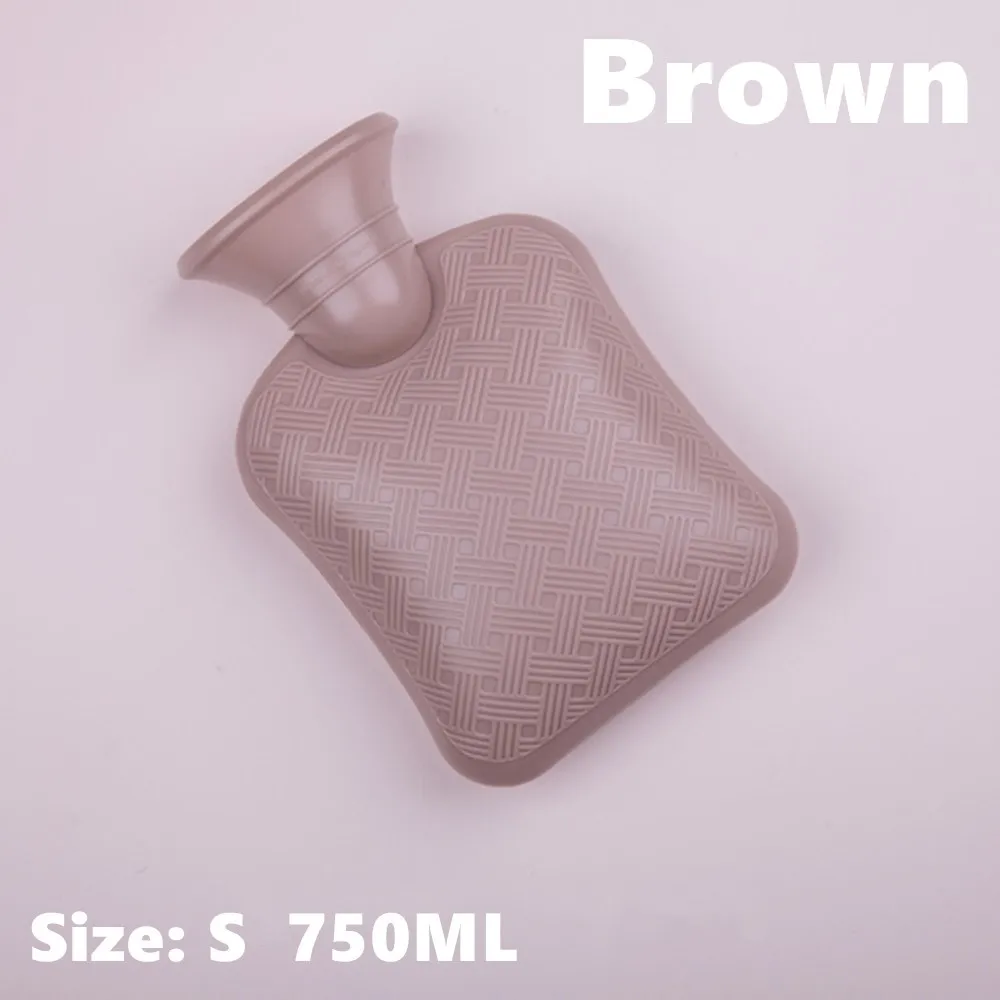 S-Brown Высококачественная классическая бутылка для горячей воды без бисфенола прочная сумка для горячей воды отлично подходит для облегчения боли горячий компресс и теротерапия - Цвет: S-Brown