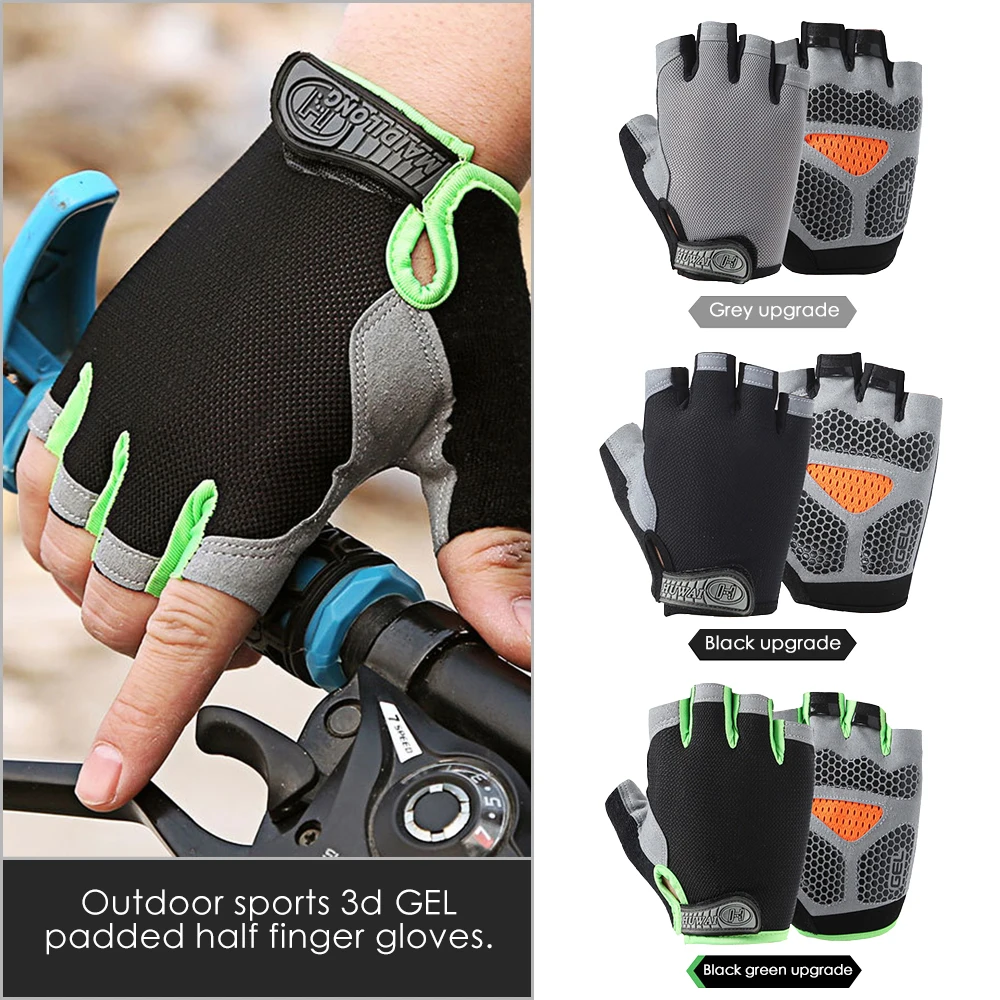

Cycling Gloves Bicycle Gloves Bike Gloves Slip Shock Breathable Half Finger Short Sports Gloves Accessories for Men Women