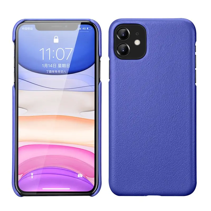 Чехол из натуральной кожи для iPhone X XR XS Max 11 Pro MAX чехол Роскошный Матовый чехол из натуральной коровьей кожи для iPhone XR XS Max чехол для задней панели
