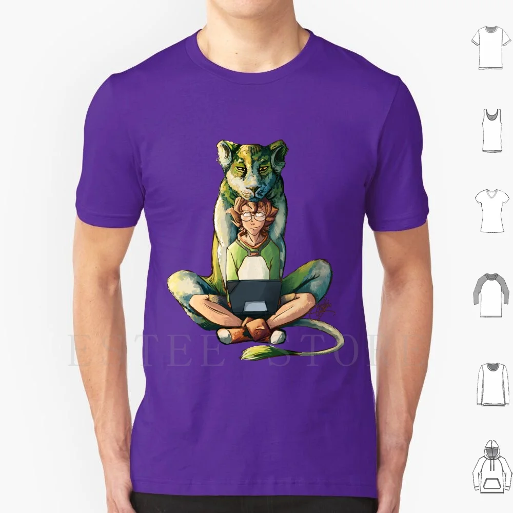 The Green Lion T Shirt Uomo Cotone 6Xl Pidge Katie Yard Vld Voltron Voltron Green Lion Green Paladin