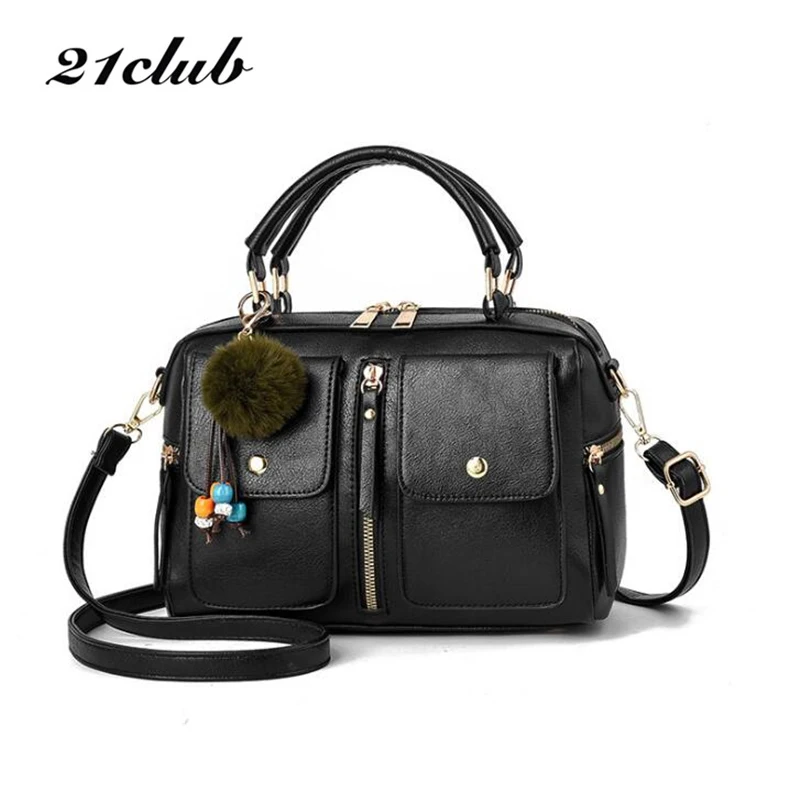 

21CLUB Brand Small Casual Solid Color Women Totes Shopping Party Purse Fashion Women Crossbody Messenger Bags Female Handbags