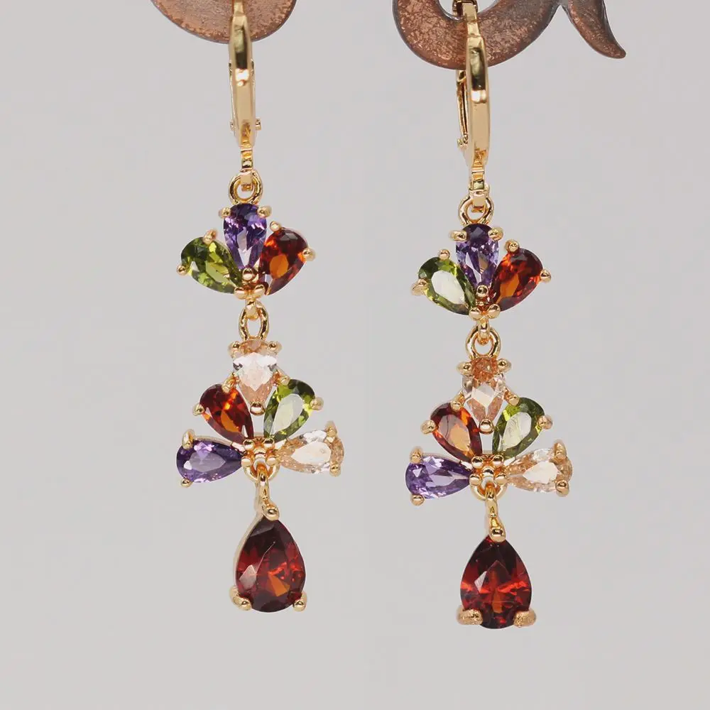 

Trendy Vintage Drop Earrings Luxury Drop Earring for Women's earrings Trendy Earrings With Water Drop Zircon Fashion Jewelry f
