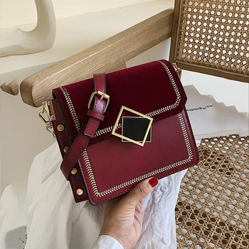 

leather Scrub small Crossbody Bags For Women 2019 Fashion chain Designer Shoulder Bag Sac A Main Female Handbags and Purses