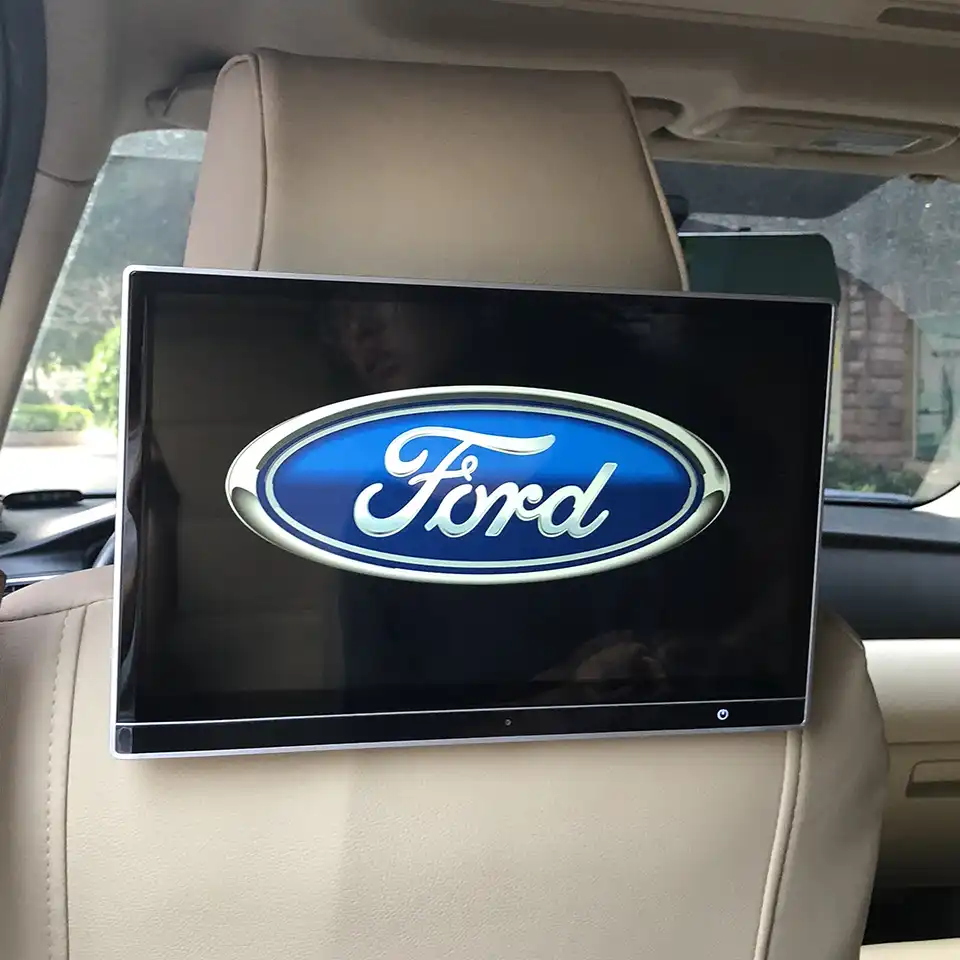 2PCS 12.5 Inch Car TV 12V Rear Screen DVD Headrest Monitor Android 9.0