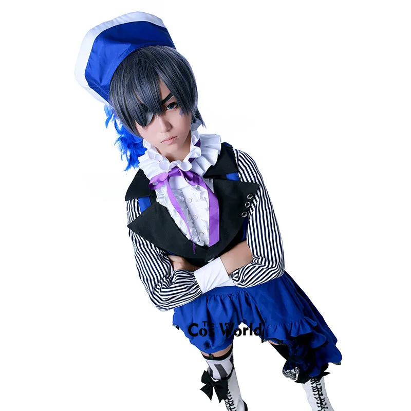 Black Butler Kuroshitsuji Ciel Uniform Outfit Anime Cosplay Costume 1