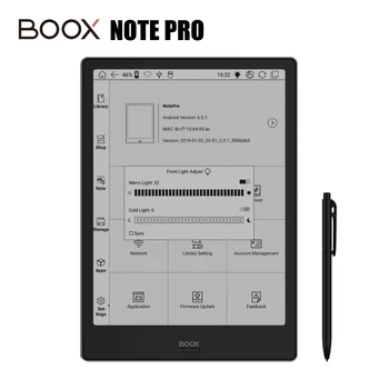 

BOOX Note Pro ebook Reader 10.3" E-reader Wi-Fi e-ink Flexible Tou-ch Carta Screen Digital Notepad Front Light e-BOOK Reading