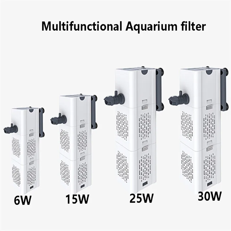 

Aquarium Filter Pump 4 In 1 Fish Tank Submersible Air Oxygen Internal Pump aquarium air pump Wave pump aquarium powerhead pump