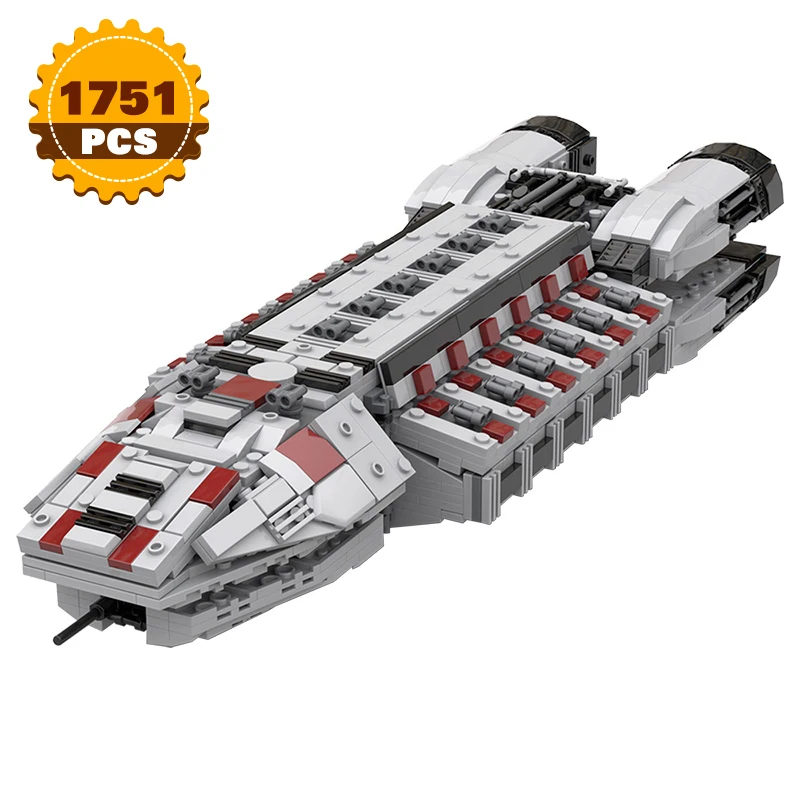 Строительный блок Moc Battlestar-игрушка для детей боевой корабль военный | Игрушки и