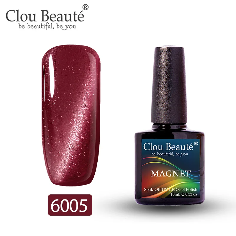 6005 Clou Beaute Гель-лак для кошачьих глаз 46 цветов маникюрный Декор гель лак для ногтей отмачиваемый лак для ногтей 10 мл Полупостоянный лак для ногтей - Цвет: 6005