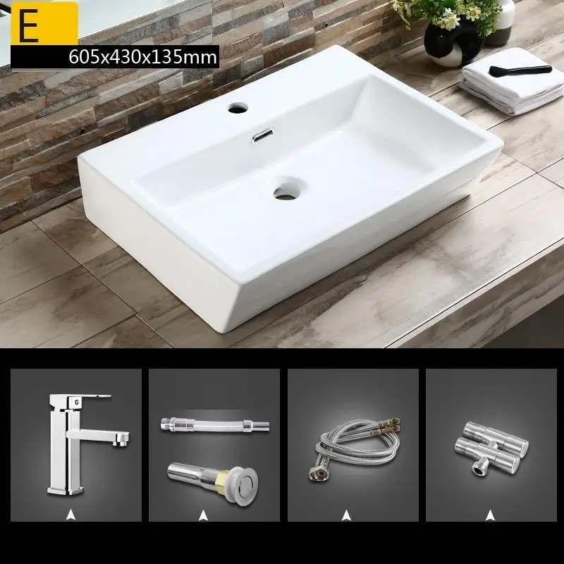 Version L Lavatorio Lavandino Bagno Da Appoggio Fregadero ванная комната черный Bassin Salle De Bain умывальник Pia Banheiro Lavabo раковина - Цвет: Version L