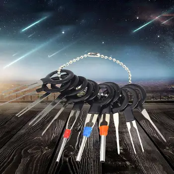 

14Pcs Car needle retractor Car Plug Terminal Removal Tool Pin Needle Retractor Pick Electrical Wire Puller Hand Tools Kit