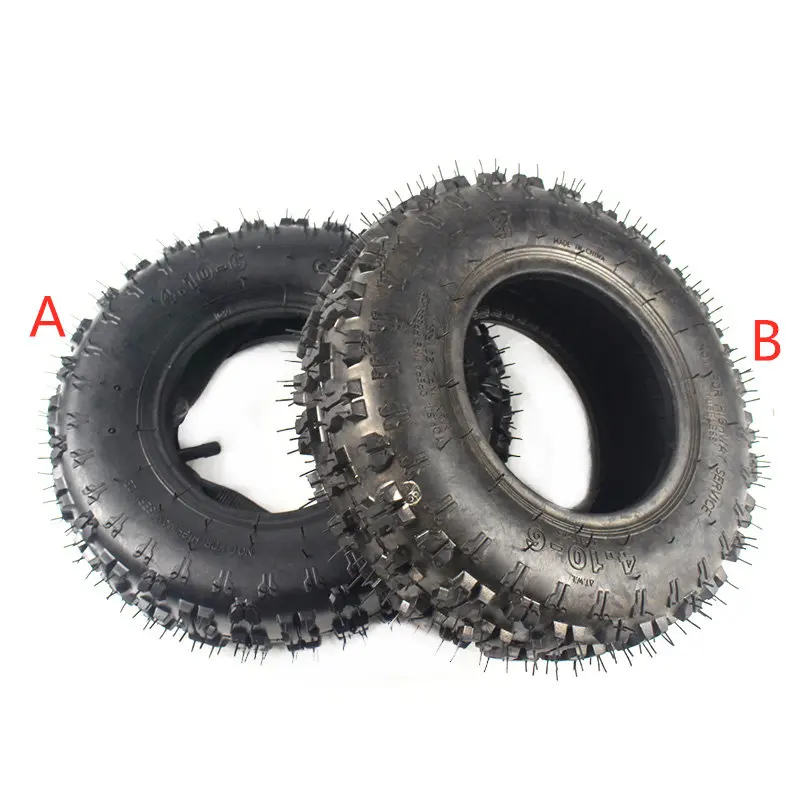 Free Shipping Good Quality Two Types of Tires 4.10-6 Inner and Outer Tyre Vacuum Tire Fit ATV Quad Go Kart 47cc 49cc Tire