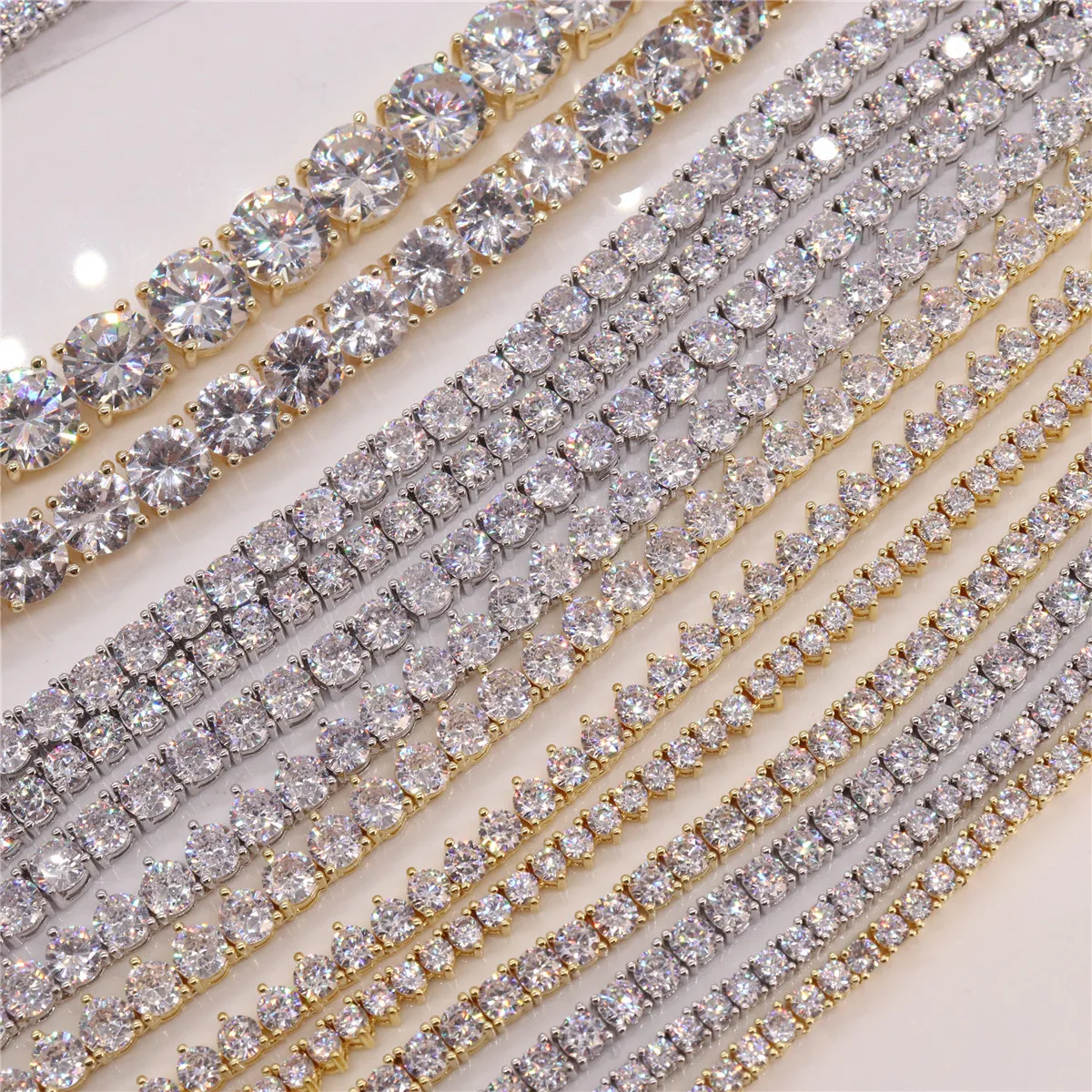 

Горячая полные размеры блестящие теннис цепи Цепочки и ожерелья с креплением микро-паве кубический ожерелье из циркона Для мужчин хип-хоп с...