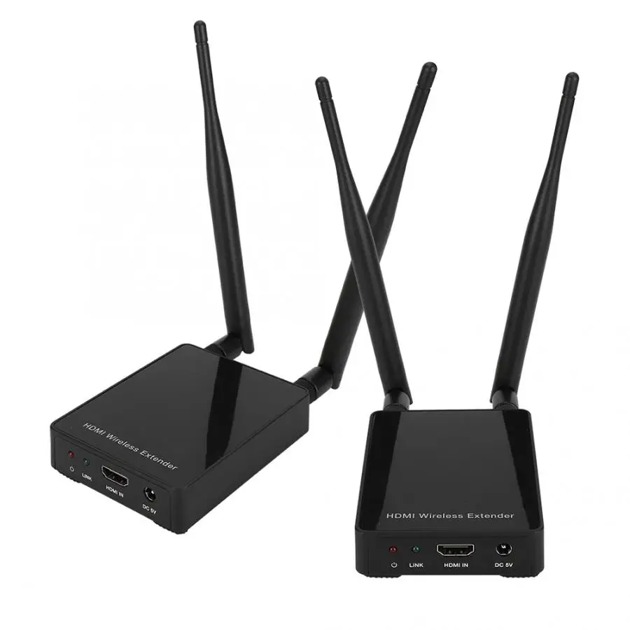 HDC-E5100W 100 м HDMI видео беспроводной удлинитель передатчик приемник адаптер 100-240 в HDMI удлинитель