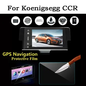 

For Koenigsegg CCR Car GPS Navigation Screen Protector HD Clear LCD Display Touch Screen Tempered Glass Film Car Accessories