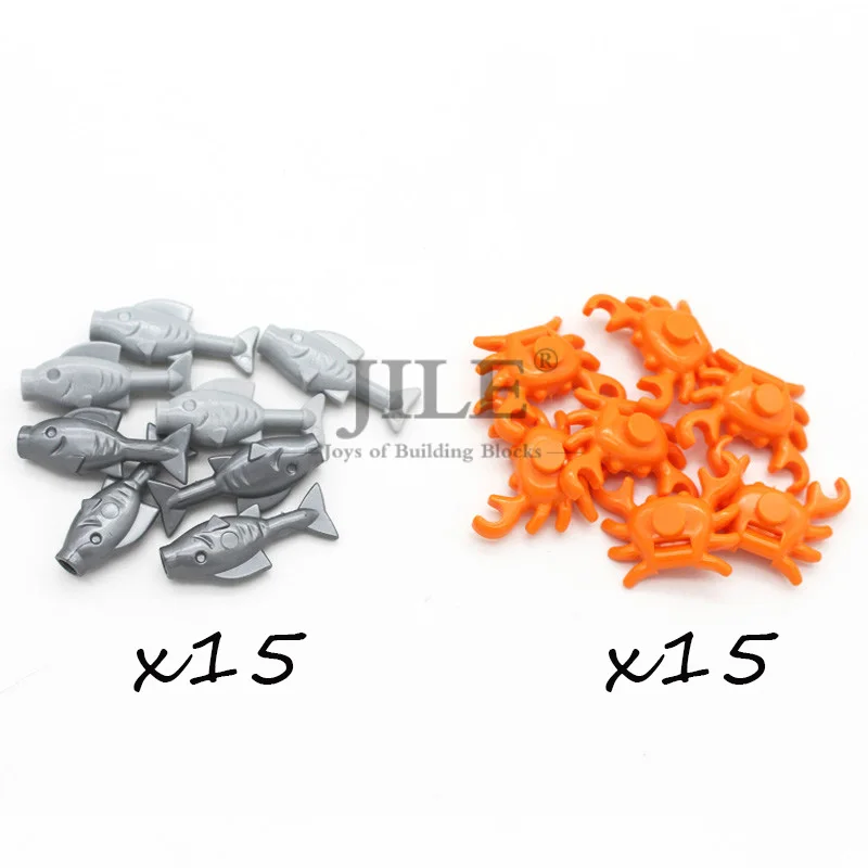 Moc Food Building Blocks Fruit Apple Banana Frish Dish Drumstick Sausage Bone DIY Bricks Bulk Set Compatible with City View Toys - Цвет: Food combination2
