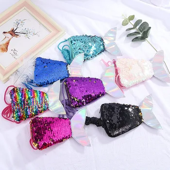 

10PCS Cute Mini Coin Wallet Bag Women Kids Money Change Purse Kawaii Little Girl Purses Sequin Crossbody Bags