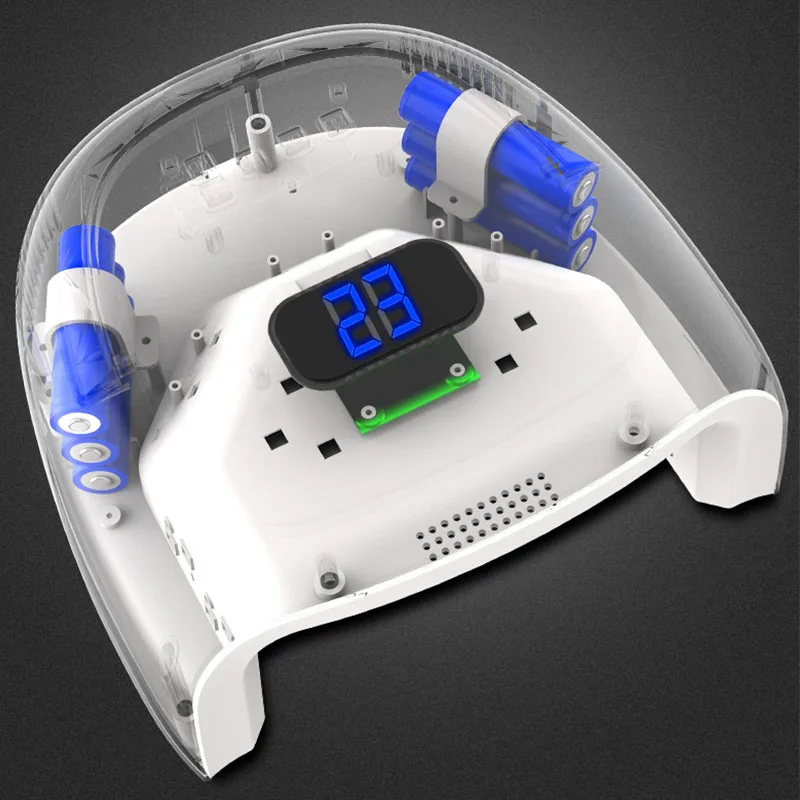 Billige 2019 neue Verbesserte Wiederaufladbare UV Nagel Lampe Drahtlose Nail art Gel Cordless Gelpolish Trockner Gel Nagellack LED Lampe