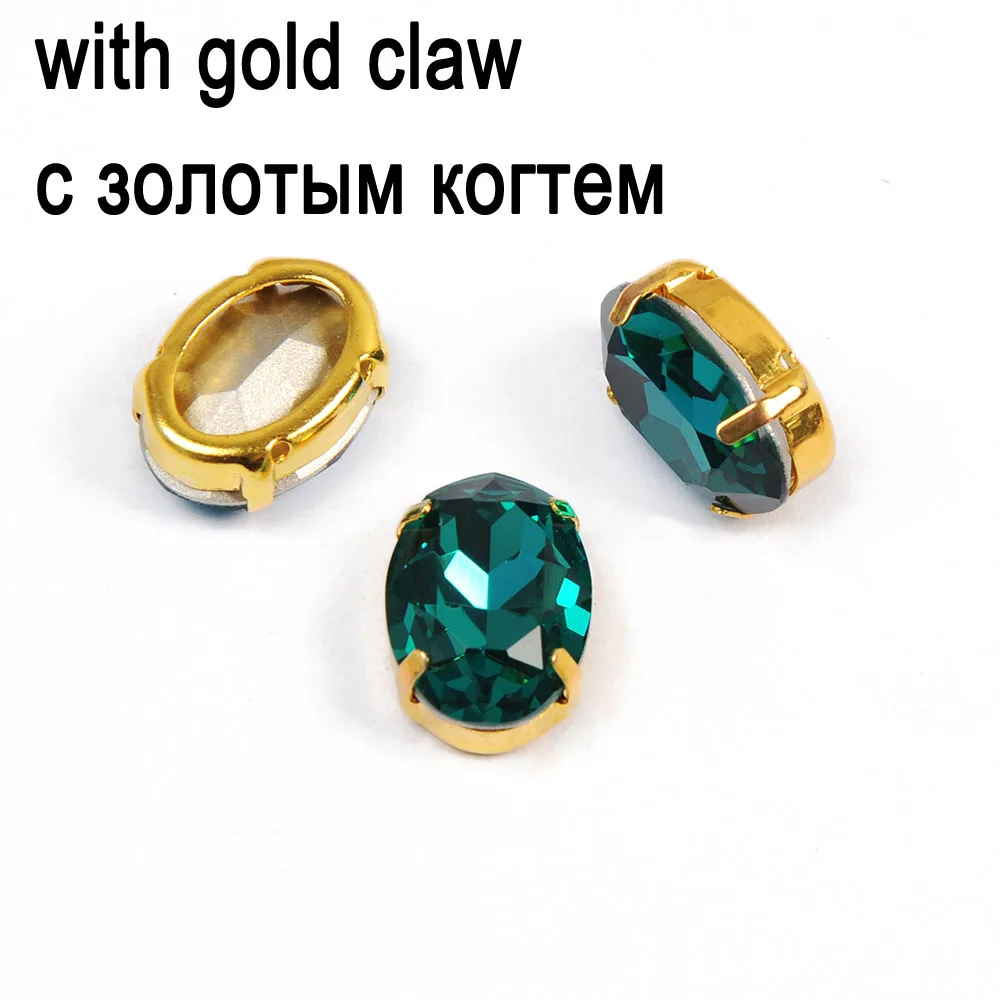 With Gold Setting CTPA3bI голубой циркон Цвет шитые стразы стекло камень Pointback пришить на кристалл горный хрусталь с кнопка с ЦАПами для украшения из ткани - Цвет: With Gold Setting