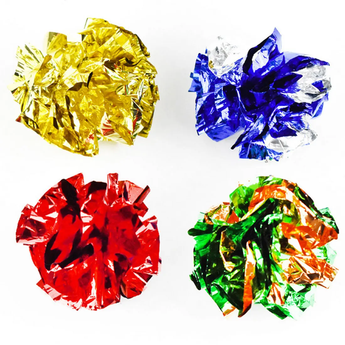 Bell ball 6pcs Игрушки для кошек, разноцветные Мячи майлар, бумажное кольцо, звуковая игрушка для кошки, котенок, играющие интерактивные изделия для домашних кошек, принадлежности - Цвет: Bell ball 6pcs