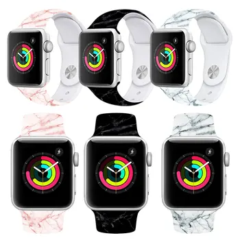 

For Apple Watch 3/2/1 38/40mm Iwatch Silicone Watch Band Replacement Wristband Adjustable Length Bracelet Strap Sport Loop Band