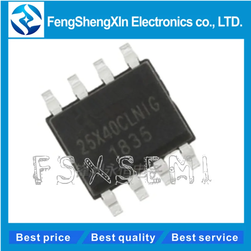 10 шт./лот W25X40 W25X40CLNIG вспышки 4 Мбит 104 МГц лапками углублением SOP-8