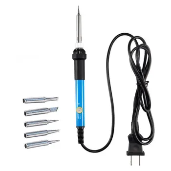 

T-24 Temperature Adjustable Intelligent Electric Iron Soldering Substitute Soldering Station Iron With 6pcs Iron Tips