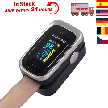 

1Pc Blood Oxygen Monitor Finger Pulse Oximeter Oxygen Saturation Monitor Fast Shipping(Without Battery)