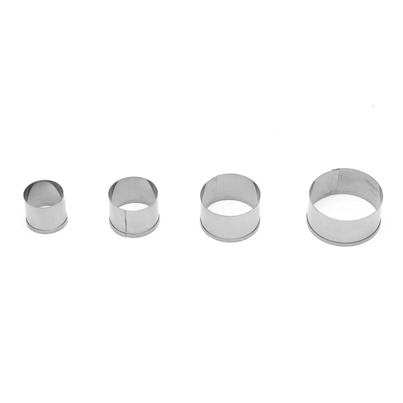 

4pcs Multi-size New Round Circle Cookie Fondant Paste Cake Mold Cutter Tool