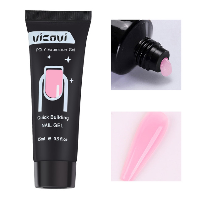 Poly Acrylic Gel Nail Art Extension Quick Building Gum Transparent Jelly Manicure Model Coating Tools Polymer Gift#Y028#