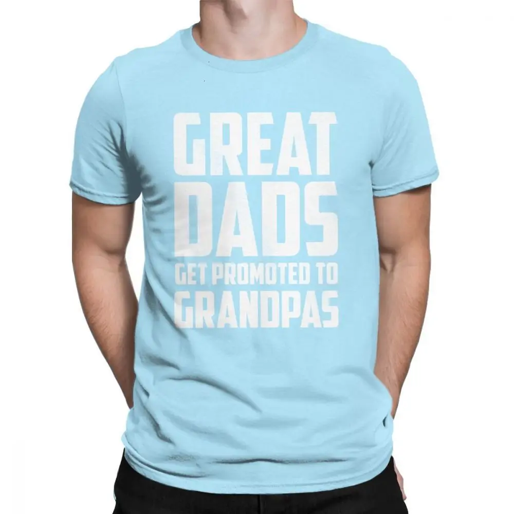 Tyburn/мужская футболка с надписью «Great Dads» и надписью «Get admocted To Grandpas»; хлопковые футболки с юмором и забавными дедушками и папами; подарок на день отца; футболка; одежда - Цвет: SkyBlue