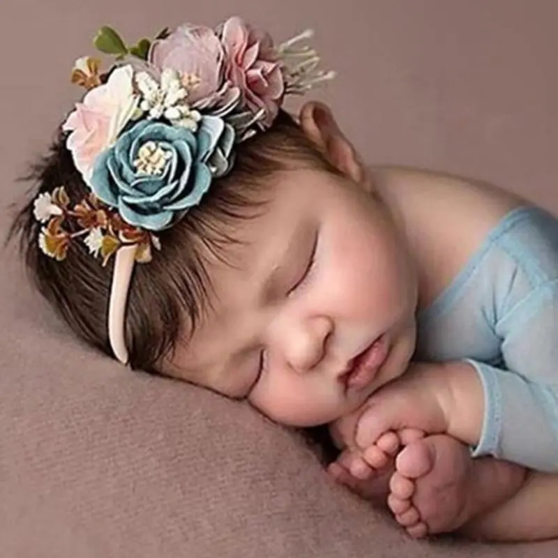 Платье принцессы цветочный ободок для новорождённого маленького мальчика и