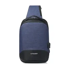 Многофункциональные сумки через плечо Для мужчин зарядка через usb нагрудная сумка в стиле casual из нейлона туда и обратно мессенджеры нагрудная сумка, сумка на одно плечо