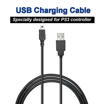 

3M/9.8FT Mini USB 2.0 Charging Cable For Sony Playstation 3 Magnetic Ring USB Data Charging Cord For PS3 Accessories