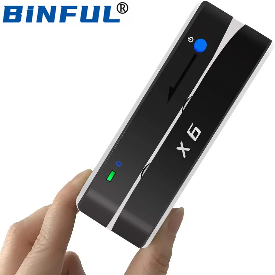 1 компл. BINFUL Bluetooth USB 3 трека msr X6(BT) VIP считыватель карт записывающее устройство