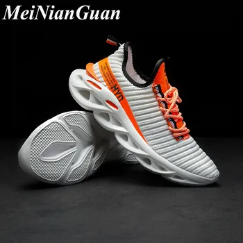 

Summer Mens Running Sneakers Thick Bottom Tennis Man Running Breathable Sports Shoes for Men Mesh Big Size 48 Male Sneakers A6