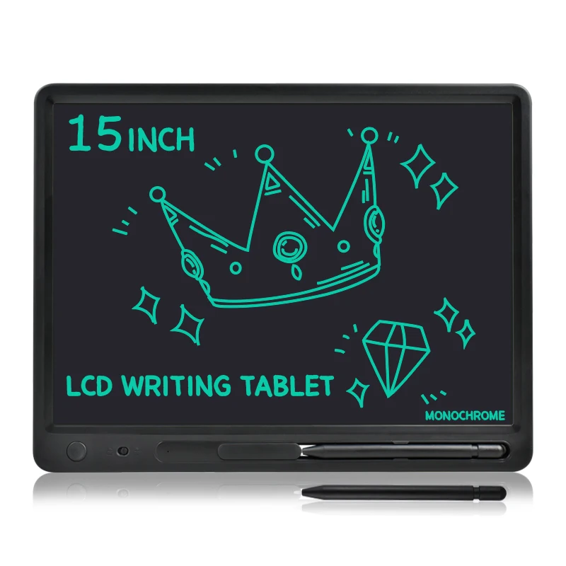 15 Inch Big Screen Wide Size LCD Writing Tablet Learning Pad Education Memo Board Adults Business Notebook Kids Drawing Toys 12