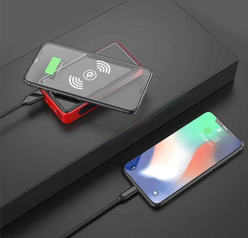 powerbank for phone 99000mAh Wireless Charger Power Bank External Battery Pack Wireless Charging Power Bank For iPhone11 X Xiaomi Power Bank top power bank