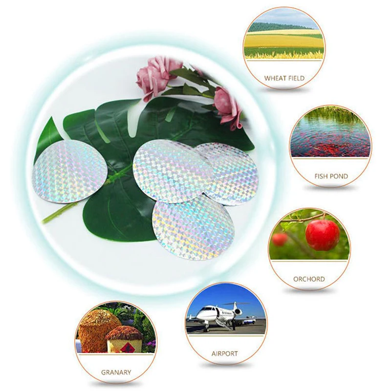 20pcs Garden Laser Hanging Fake Reflective Deterrent Scare Bird Repellent Plant Protect Tool Insect Gardening Supplies | Дом и сад