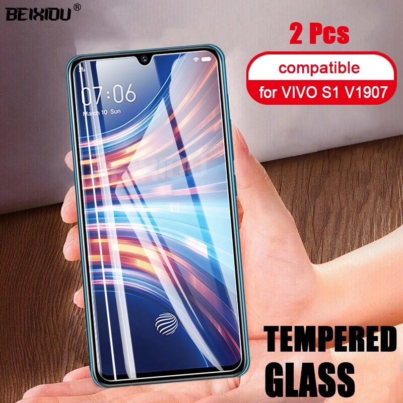 Закаленное стекло для VIVO S1 V1907 2 шт. защитное 2.5D 9h Vivo защитная пленка|Защитные
