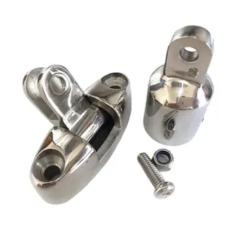 

Deck Seat Hinge With Double Top Silk Cap Set 22MM Awning Umbrella Tube Connection Fixed Link Connector