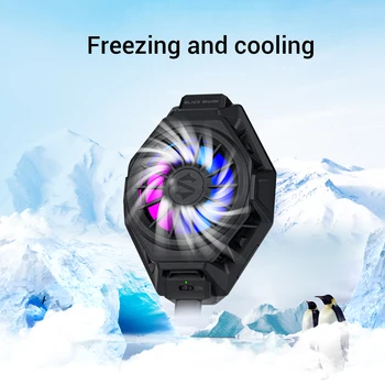 

In Spain Stock Black Shark FunCooler Pro BR20 Cooling Fan Adjustable Portable for Samsung Hauwei Iphone11 pro IOS Android phone