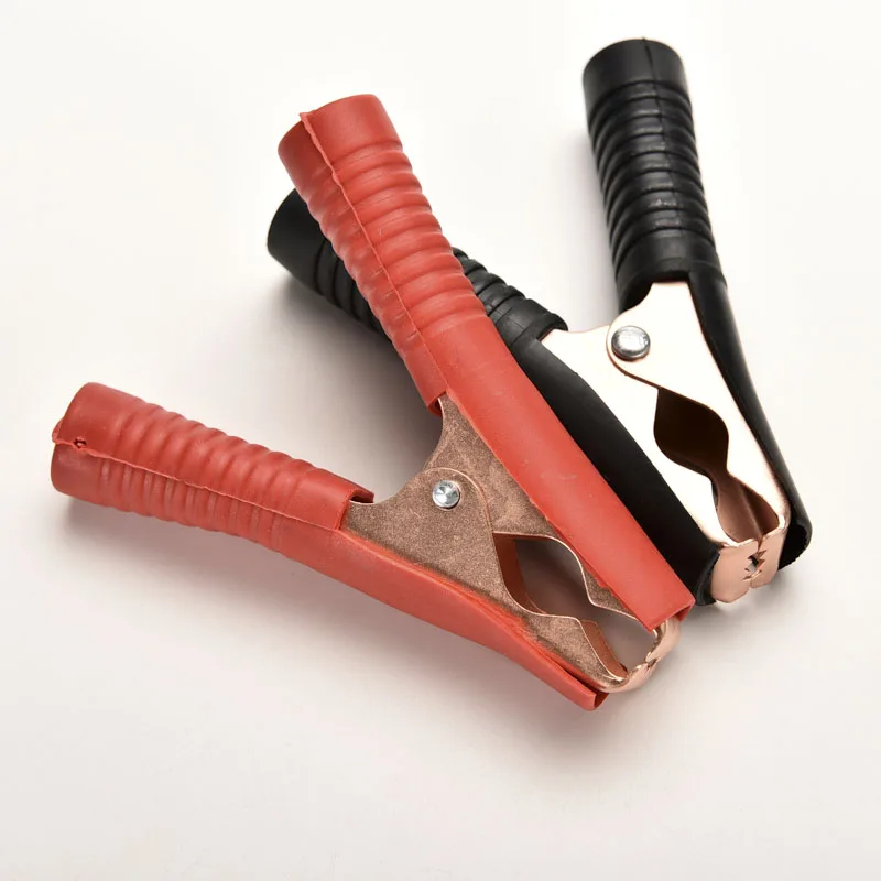 

2Pcs 90mm100A Battery Clamps Crocodile Clip Red+Black practical Car Alligator Clips top qiality new