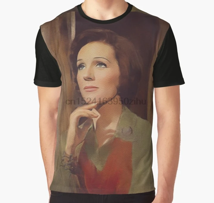Принт по всему миру 3D Футболка мужская забавная футболка Julie Andrews кинозвезда графическая футболка